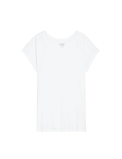 Cotton Rich V-Neck Relaxed Longline T-Shirt