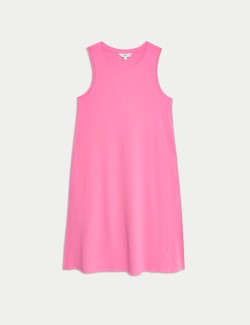 Pure Cotton Mini Smock Dress