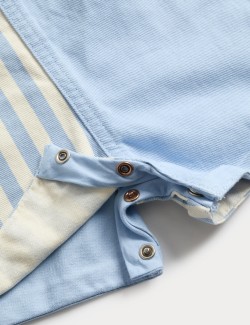 2 Piece Pure Cotton Dungarees Outfit (0-3 Yrs)