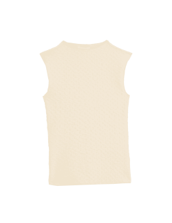 Textured High Neck Vest Top