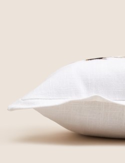 Cotton with Linen Bee Bolster Cushion