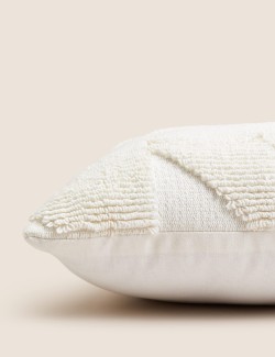 Cotton Rich Geometric Bolster Cushion