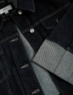 Denim Turn Up Cuff Jacket