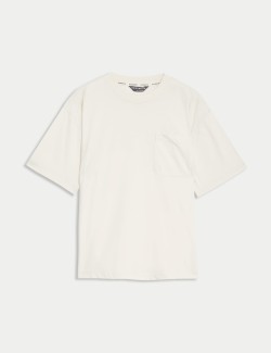 Pure Cotton Crew Neck Relaxed T-Shirt