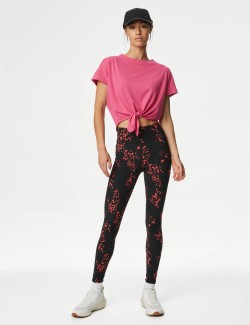 Scoop Neck Tie Front Relaxed Cropped Top