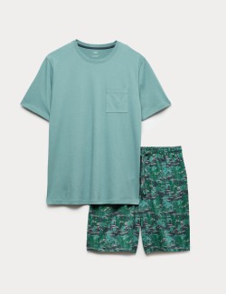 Pyžamová souprava z čisté bavlny s potiskem kaktusů