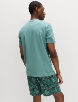 Pyžamová souprava z čisté bavlny s potiskem kaktusů