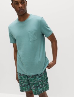 Pyžamová souprava z čisté bavlny s potiskem kaktusů