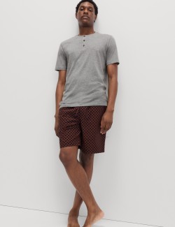 Pyžamová souprava ze 100% bavlny s geometrickým potiskem