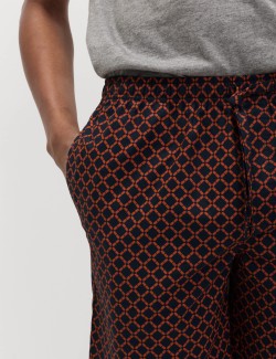 Pyžamová souprava ze 100% bavlny s geometrickým potiskem