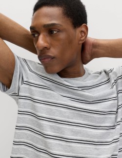 Pruhovaná pyžamová souprava z čisté bavlny