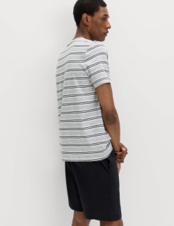 Pruhovaná pyžamová souprava z čisté bavlny