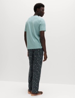 Pyžamová souprava z čisté bavlny s potiskem želvy
