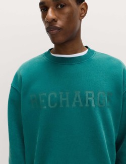 Pyžamový top s potiskem, s vysokým podílem bavlny