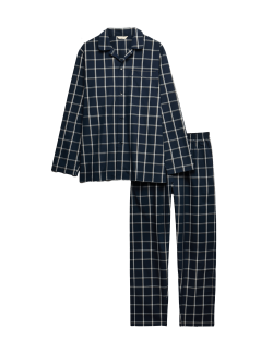 Kostkovaná pyžamová souprava z čisté bavlny