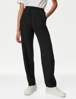 Lyocel Rich Tapered Ankle Grazer Trousers