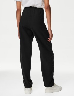 Lyocel Rich Tapered Ankle Grazer Trousers