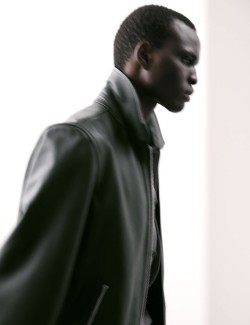 Leather Harrington Jacket