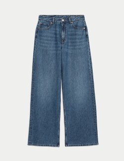 High Rise Wide Leg Jeans