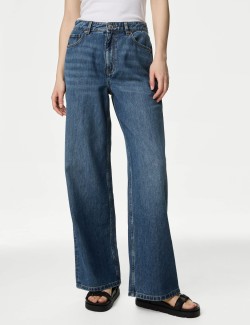 High Rise Wide Leg Jeans