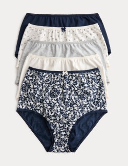 Kalhotky do pasu s potiskem z bavlny Lycra™, 5 ks