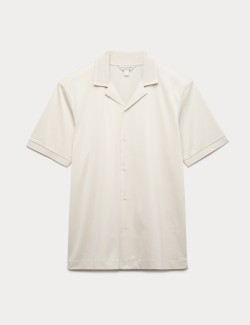 Košile klasického střihu s krátkým rukávem, z čisté bavlny