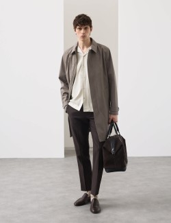 Košile klasického střihu s krátkým rukávem, z čisté bavlny