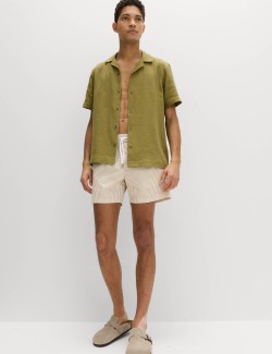 Plavecké šortky z mačkaného materiálu