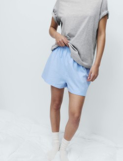 Krátká souprava s vysokým podílem bavlny a potiskem