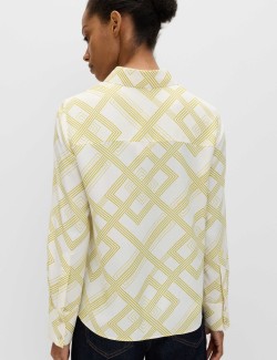 Geometric Collared Shirt