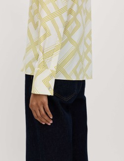 Geometric Collared Shirt