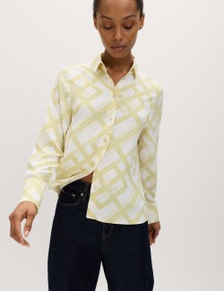 Geometric Collared Shirt