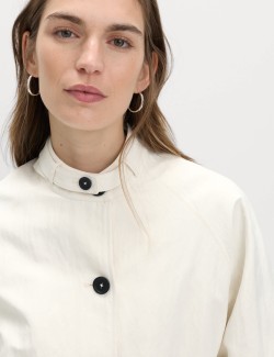 Washed Satin Look Bomber Jacket