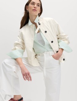 Washed Satin Look Bomber Jacket