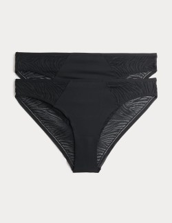 2 Pack Body Invisibles™ Lace Brazilian Knickers