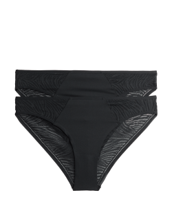 2 Pack Body Invisibles™ Lace Brazilian Knickers