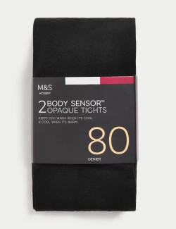 2pk 80 Denier Body Sensor™ Tights