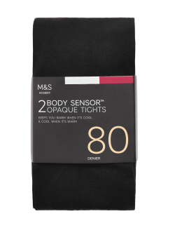 2pk 80 Denier Body Sensor™ Tights