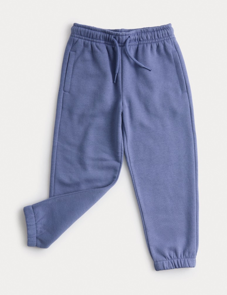Cotton Rich Plain Joggers (2-8 Yrs)