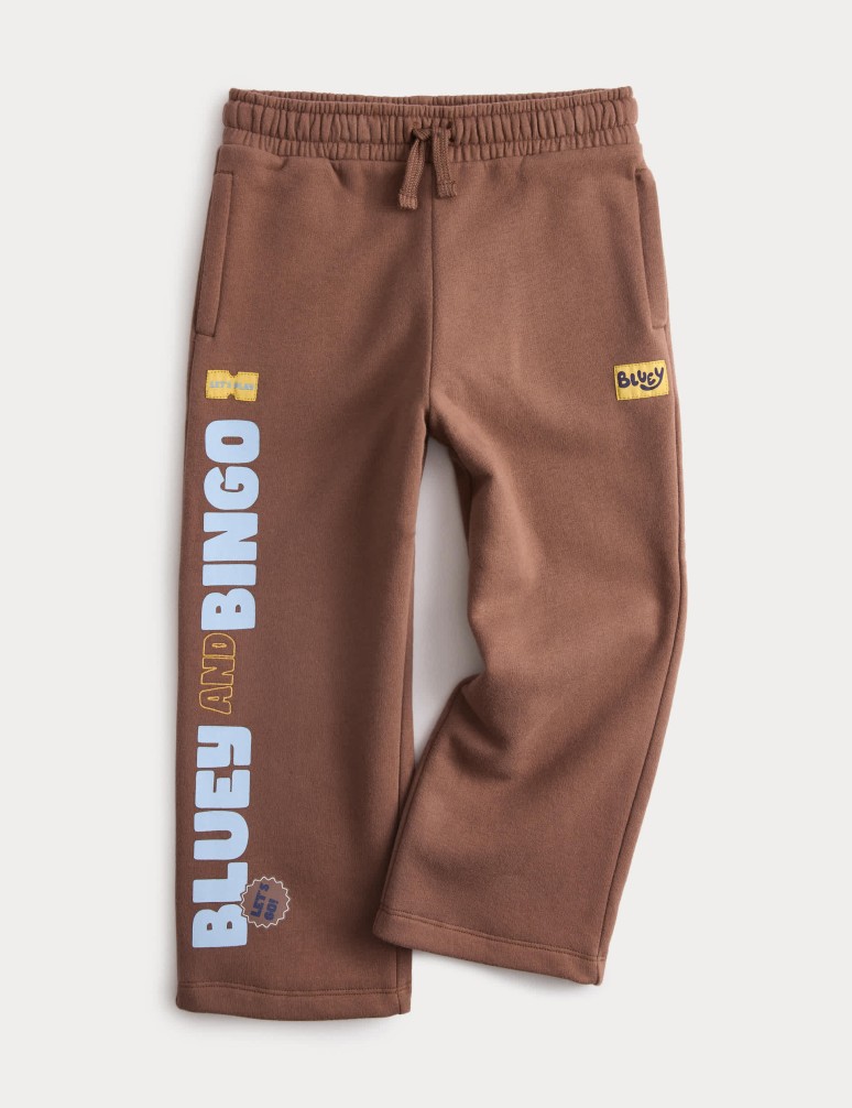 Straight Leg Cotton Rich Bluey™ Joggers (2-8 Yrs)