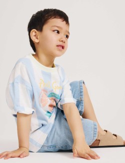 Pure Cotton Light Wash Denim Shorts (2-8 Yrs)