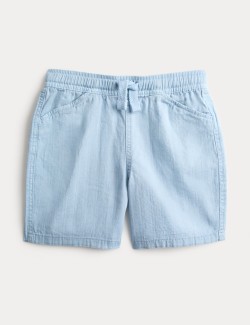Pure Cotton Textured Shorts (2-8 Yrs)
