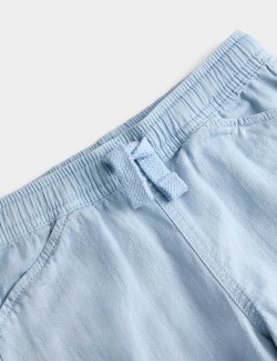 Pure Cotton Textured Shorts (2-8 Yrs)