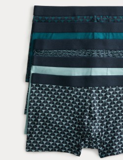 5 Pack Cotton Rich Geometric Hipsters