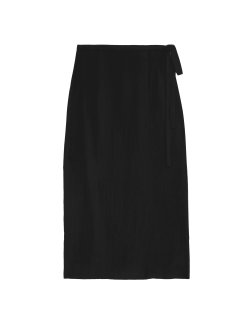 Side Split Maxi Wrap Skirt