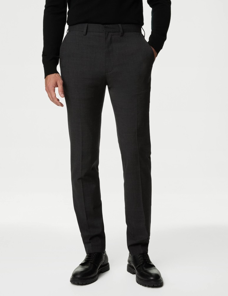 Wool Rich Stretch Trousers