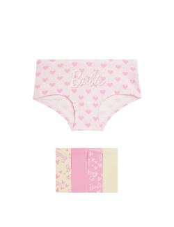 5pk Cotton Rich Barbie™ Shorts (5-16 Yrs)