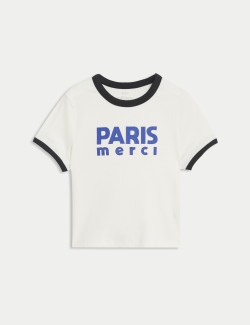 Cotton Rich Ribbed T-Shirt (6-16 Yrs)