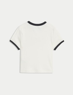 Cotton Rich Ribbed T-Shirt (6-16 Yrs)