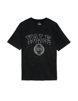 Pure Cotton Yale University Slogan T-Shirt (6-16 Yrs)